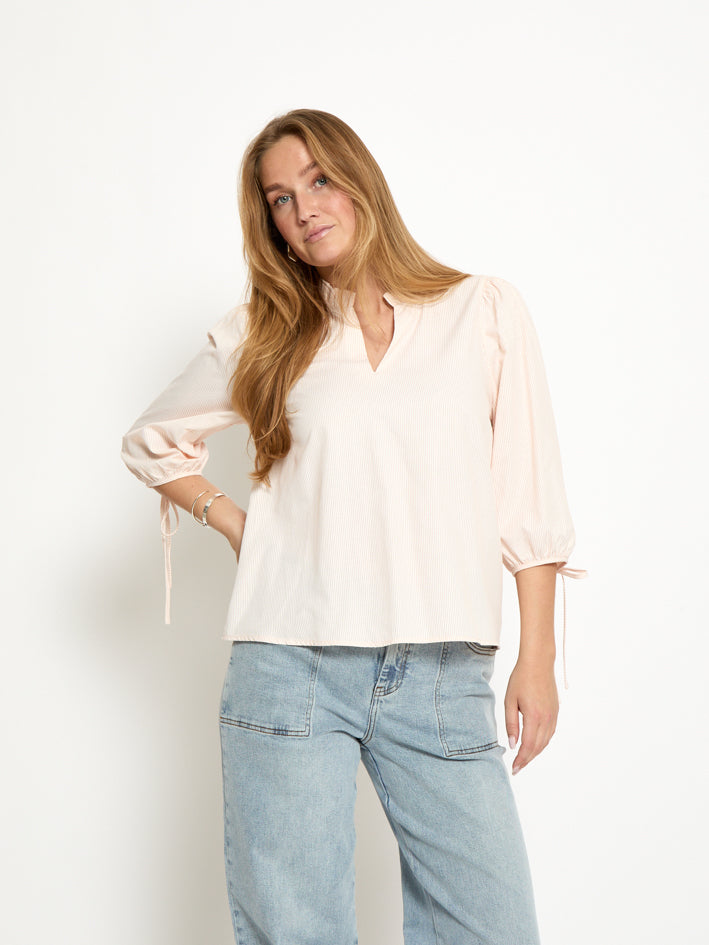 Peppercorn PCNaima Blouse Blouse 6121S Nectarine Stripe