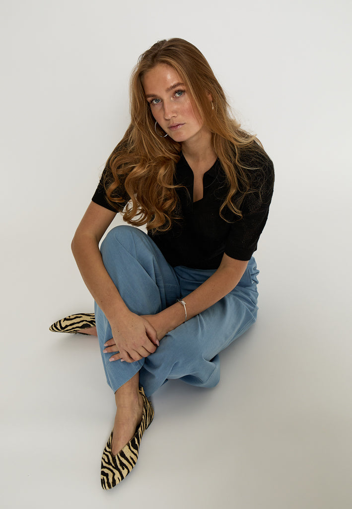 Peppercorn PCNalia Knit T-Shirt T-Shirt 9000 Black