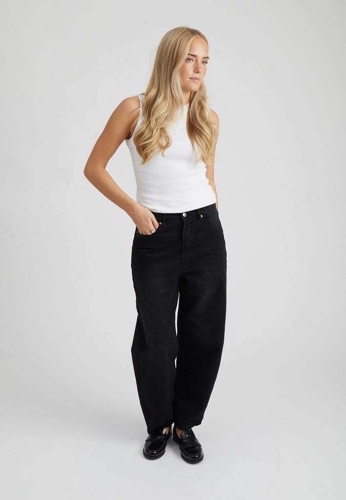 Peppercorn PCNamira Denim Pant Jeans 9000W Black Washed