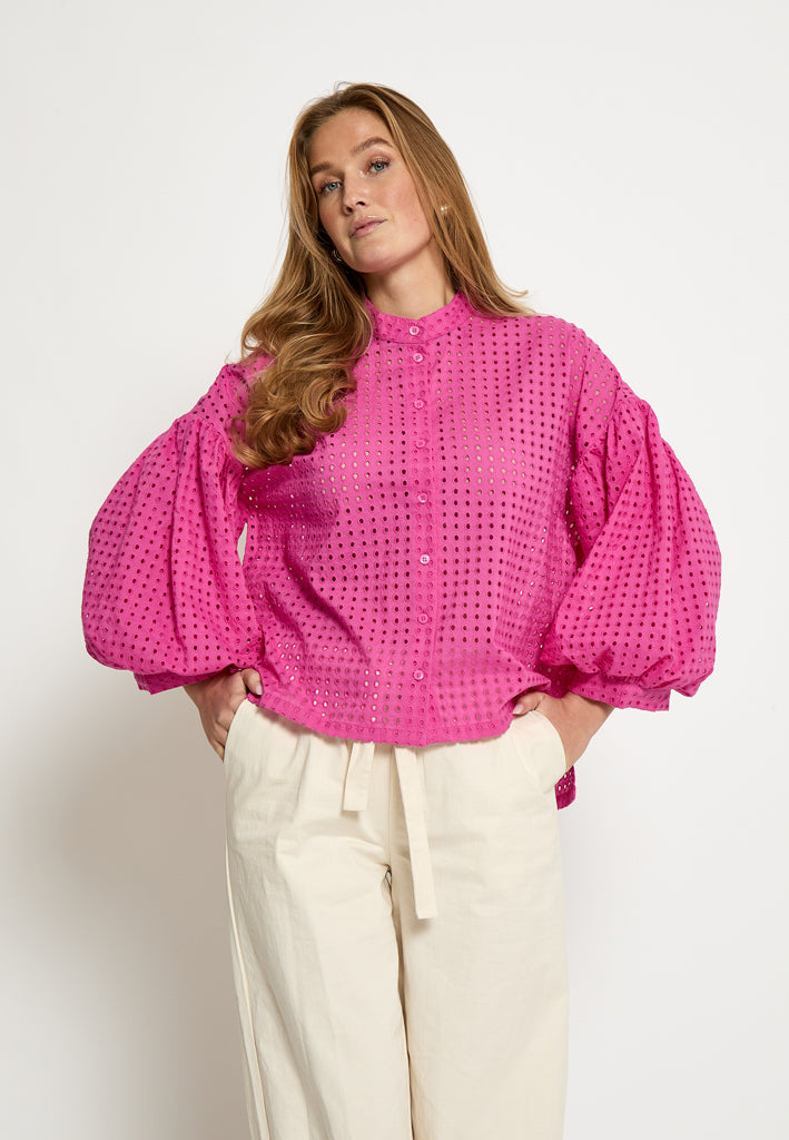 Peppercorn PCNanett Shirt Shirt 7031 Fuchsia Fedora