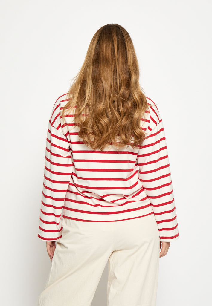 Peppercorn PCNayala Blouse Blouse 4049S Aura Orange Stripe