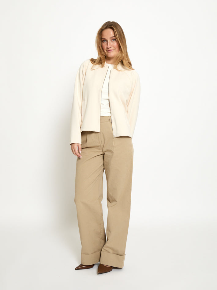 Peppercorn PCNayo GRS Bomber Jacket 0202 Whitecap Creme