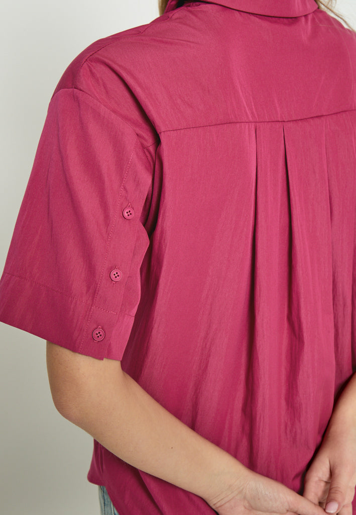 Peppercorn PCNena Short Sleeve Shirt Shirt 4004 Carmine Pink