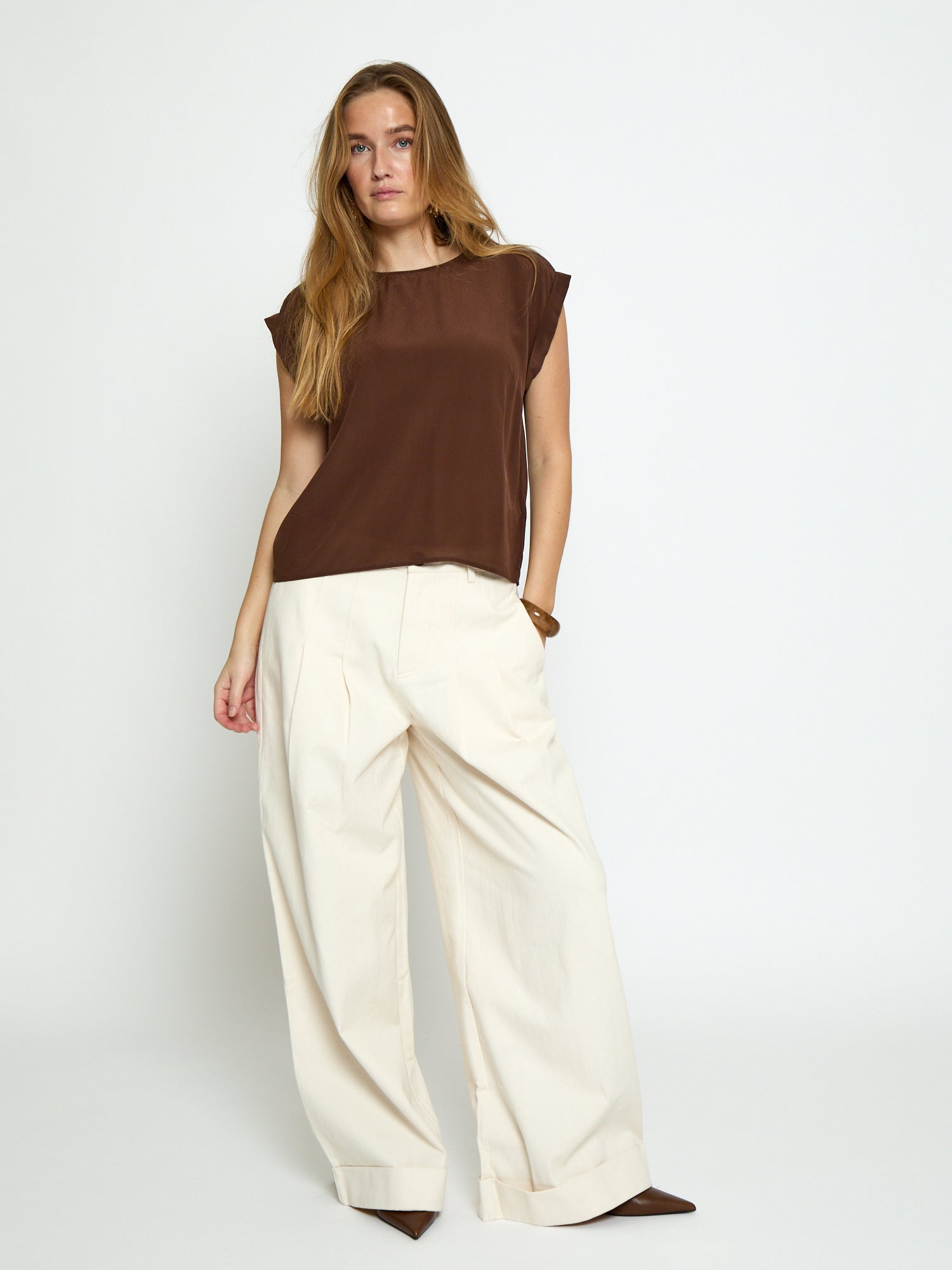 Peppercorn PCNila Pant Pant 0202 Whitecap Creme