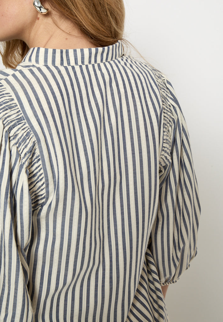 Peppercorn PCNinka Blouse Blouse 0202S Whitecap Grey Stripe