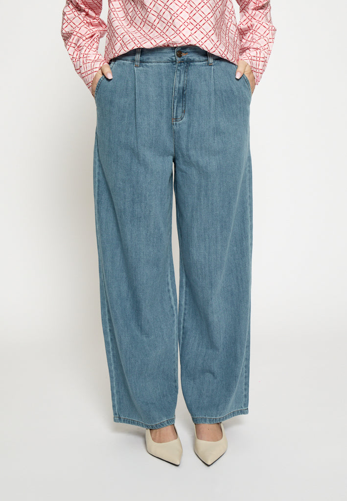 Peppercorn PCNoèlle Denim Pant Pant 9610 Mid Blue Denim