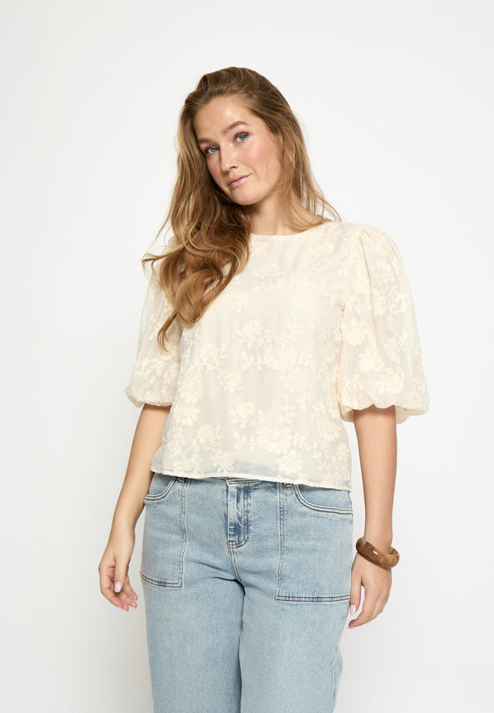 Peppercorn PCNomara Blouse Blouse 0202 Whitecap Creme
