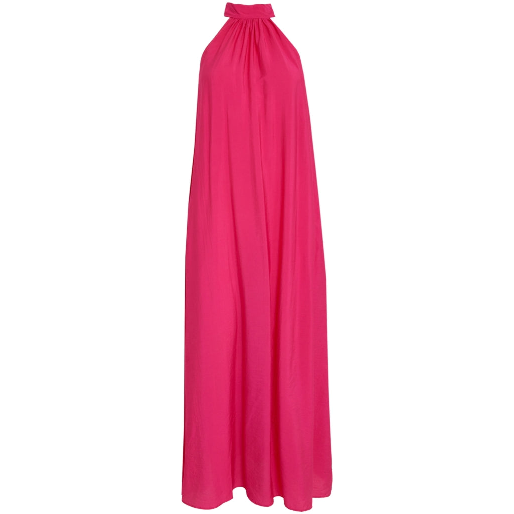 Peppercorn PCOpeya Solid Halterneck Dress Dress 7031 Fuchsia Fedora