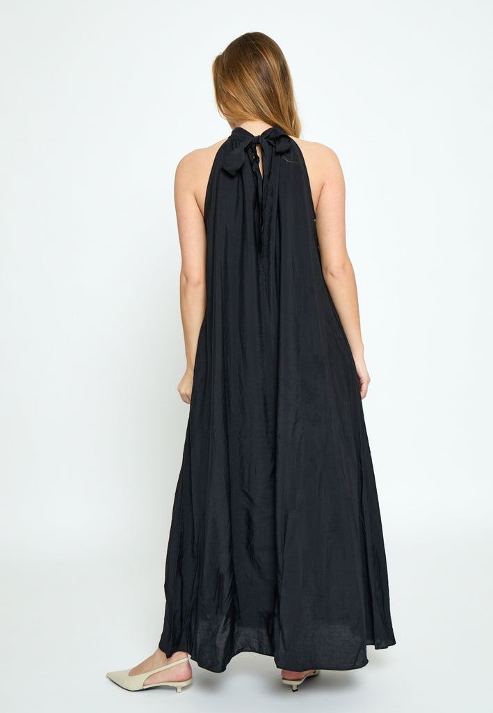Peppercorn PCOpeya Solid Halterneck Dress Dress 9000 Black
