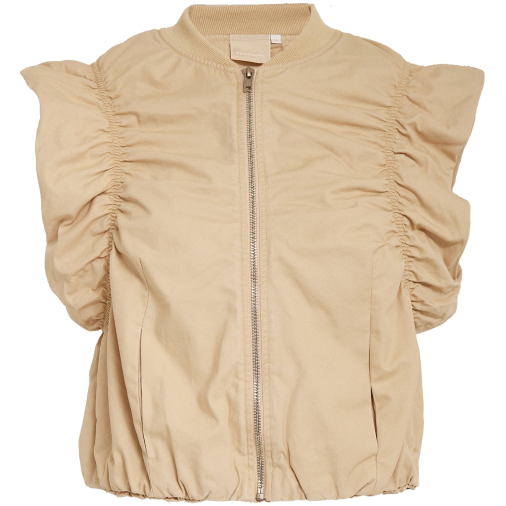 Peppercorn PCOrianna Vest Vest 0273 Warm sand