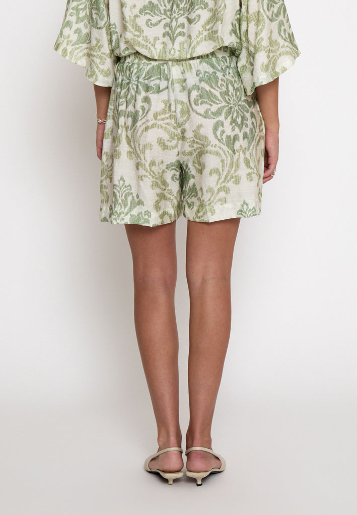 Peppercorn PCOtella Shorts Shorts 3014P Nile Green Print