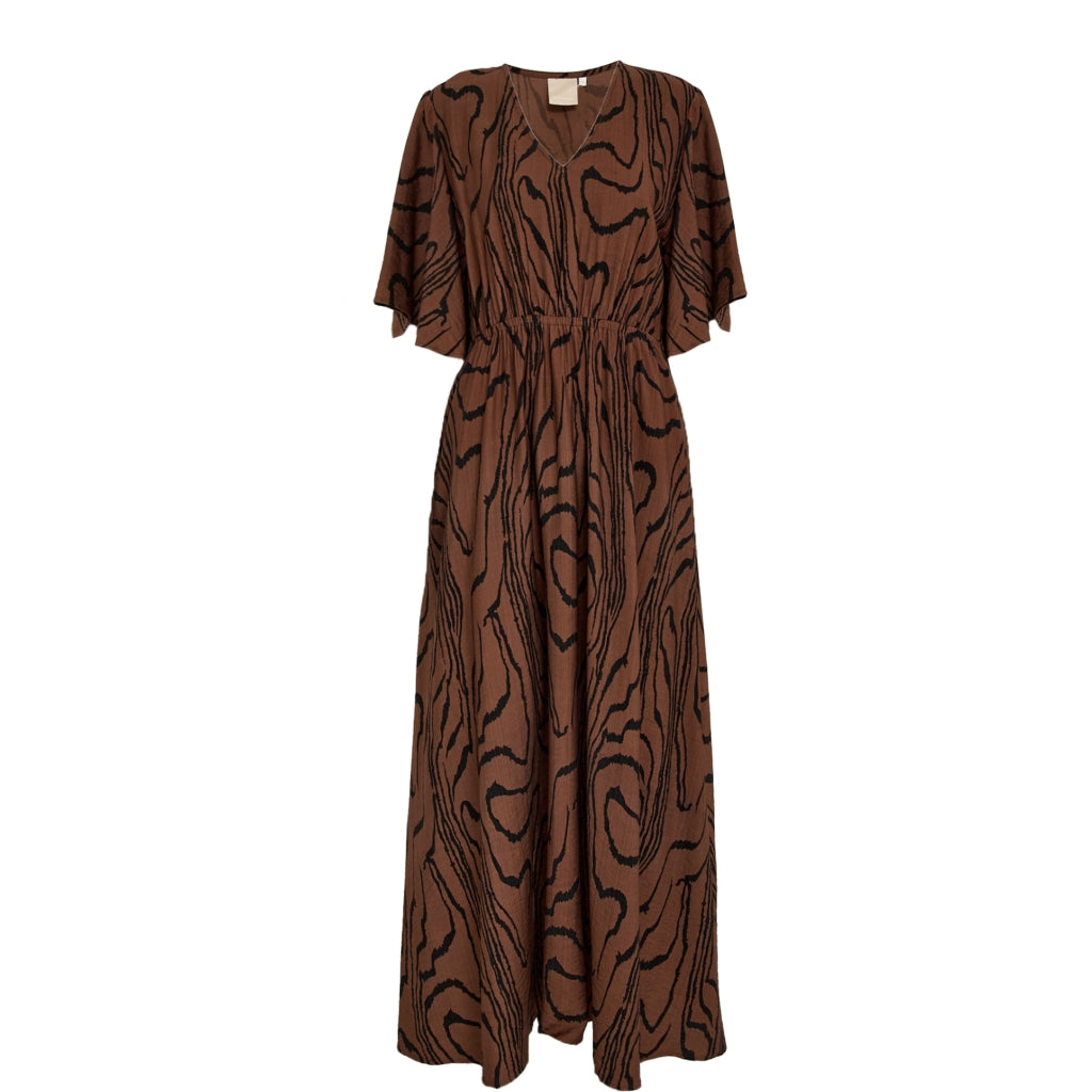 Peppercorn PCOzzy Dress Dress 4999P Mink Brown Print