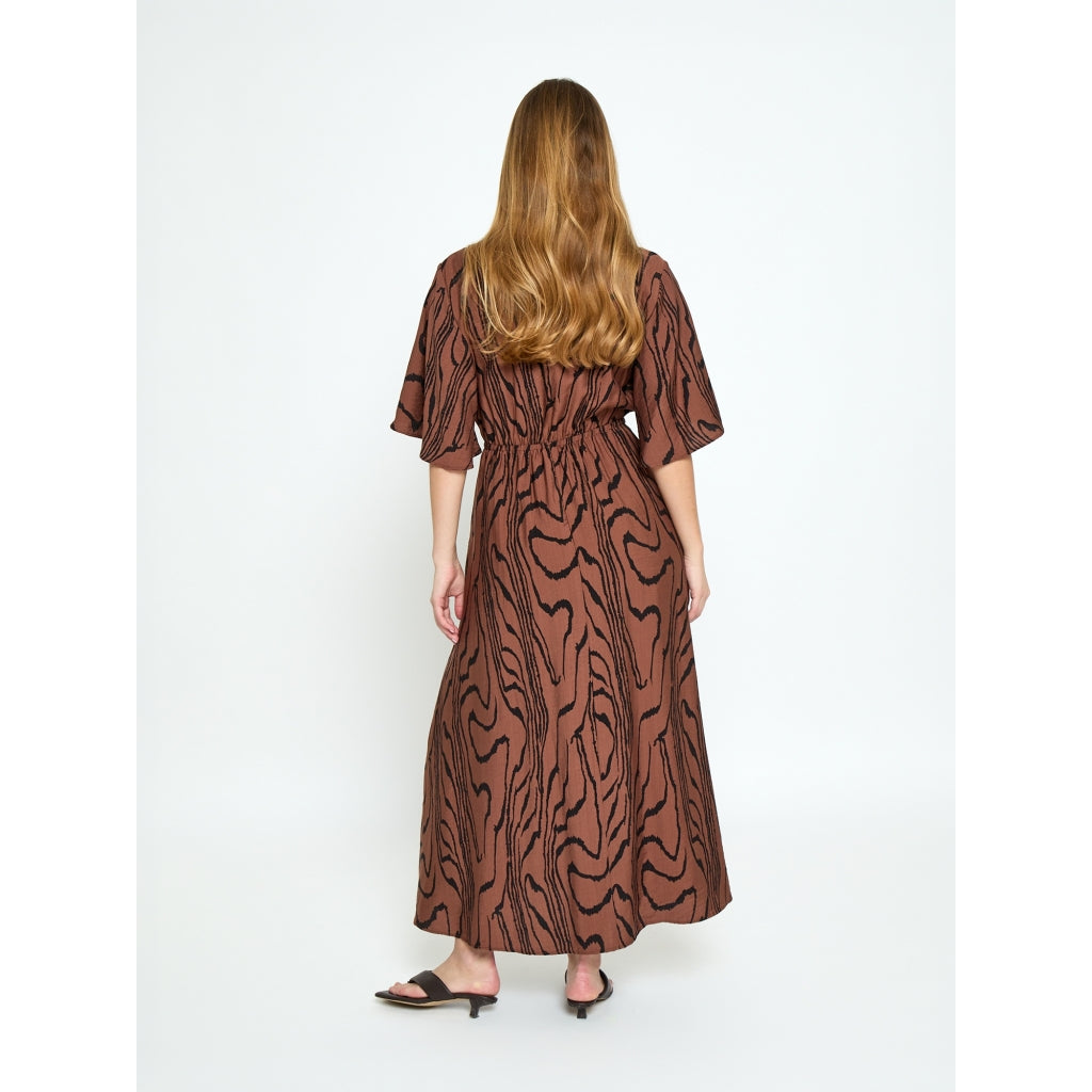 Peppercorn PCOzzy Dress Dress 4999P Mink Brown Print