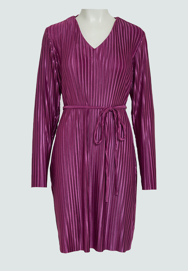 Peppercorn PCPatricia Plisse Dress Dress 7024 Hollyhock Purple