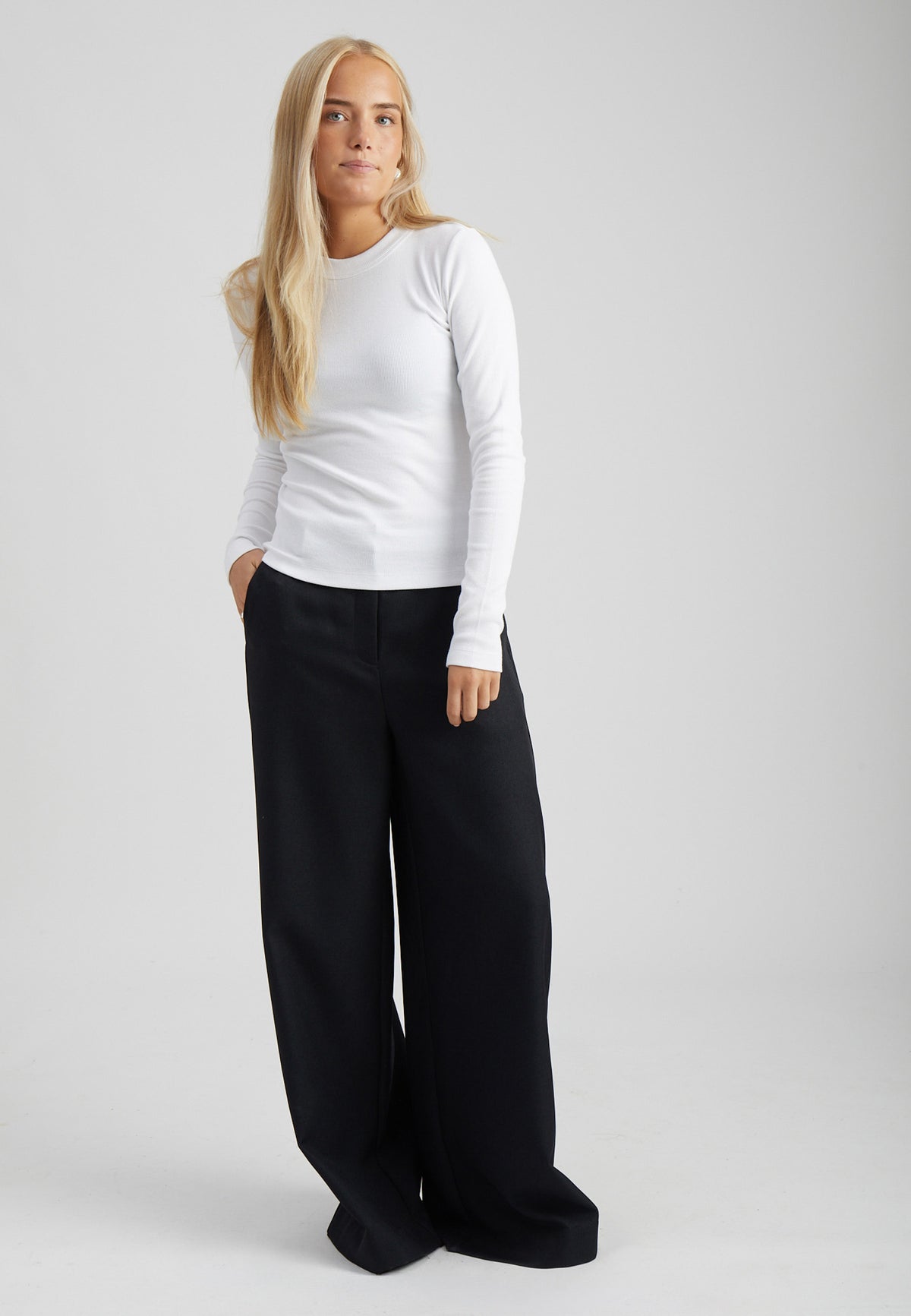 Peppercorn PCPhoebe GOTS Long Sleeve Top Top 0001 White