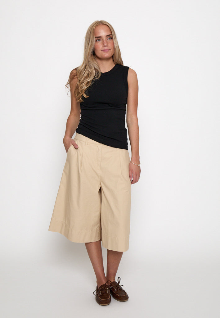 Peppercorn PCPhoebe GOTS Tank Top Top 9000 Black