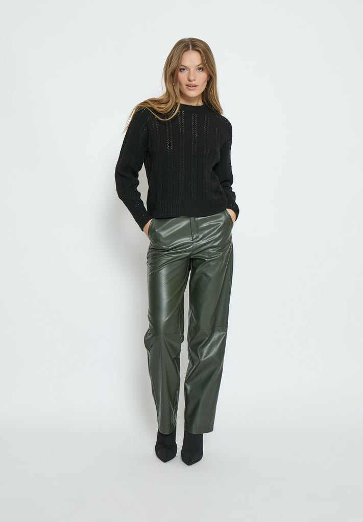 Peppercorn PCPia Flared Pants Pant 1990 Deep Depths Green