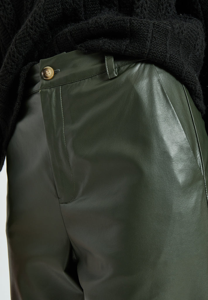 Peppercorn PCPia Flared Pants Pant 1990 Deep Depths Green