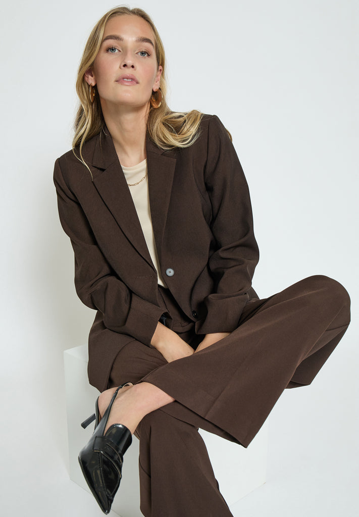 Peppercorn PCPrim Wide Leg Pant Pant 5075 Chicory Coffee