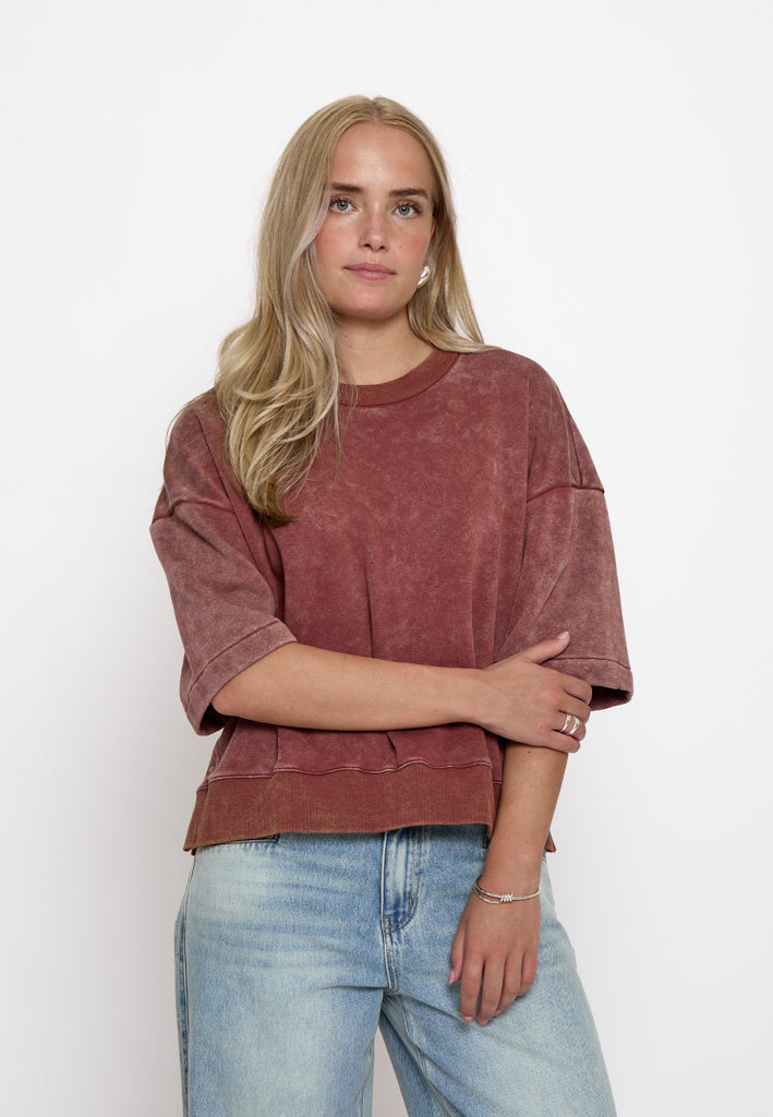 Peppercorn PCRaquel Sweatshirt Sweatshirt 1008 Maroon Red