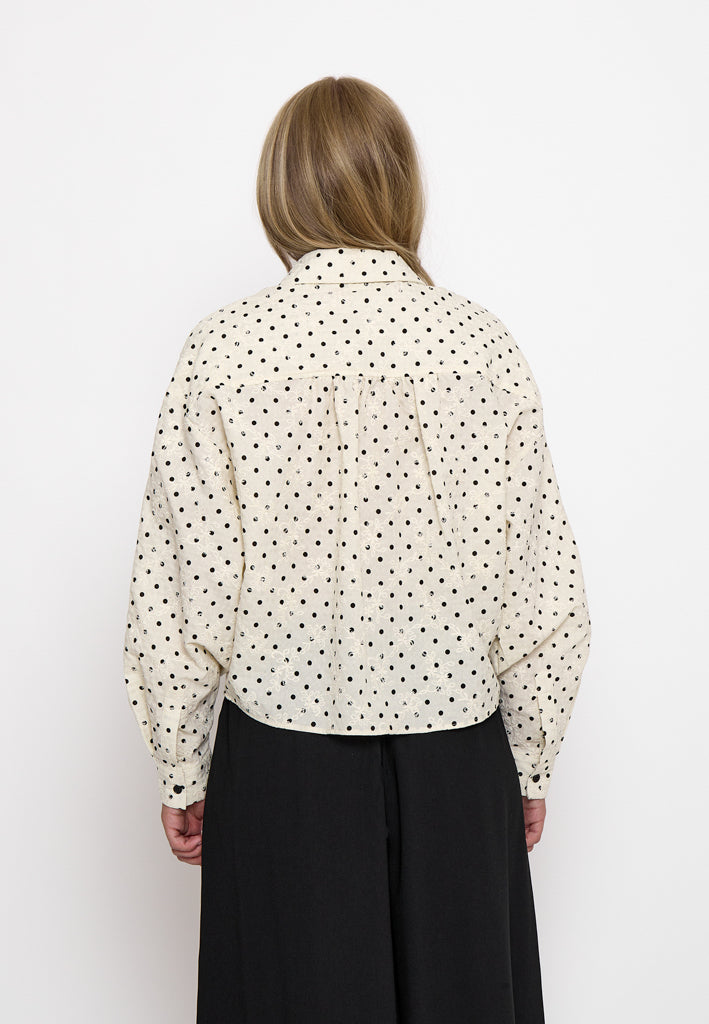 Peppercorn PCRaula Shirt Shirt 0202P Whitecap Grey Print