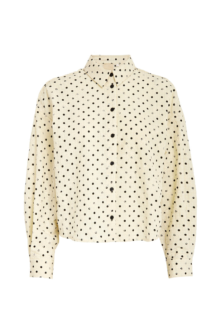 Peppercorn PCRaula Shirt Shirt 0202P Whitecap Grey Print