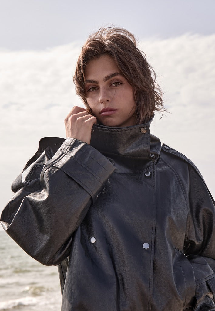 Peppercorn PCRawella Vegan Jacket Jacket 9000 Black