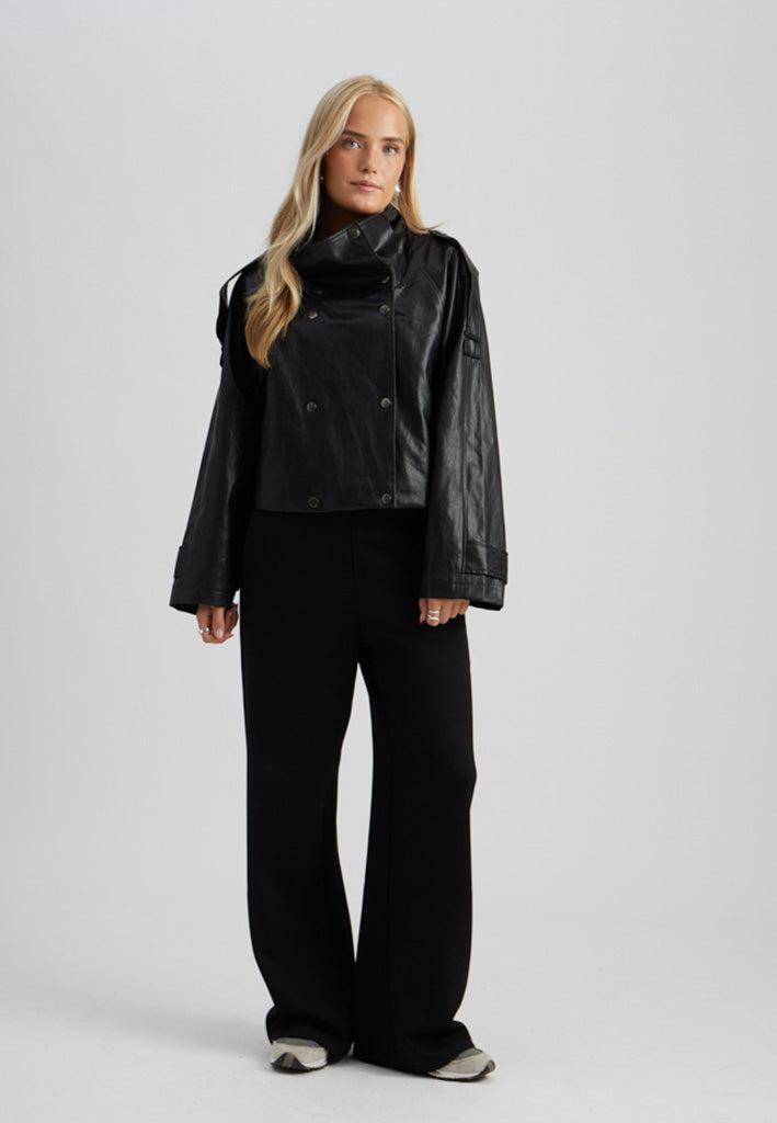 Peppercorn PCRawella Vegan Jacket Jacket 9000 Black