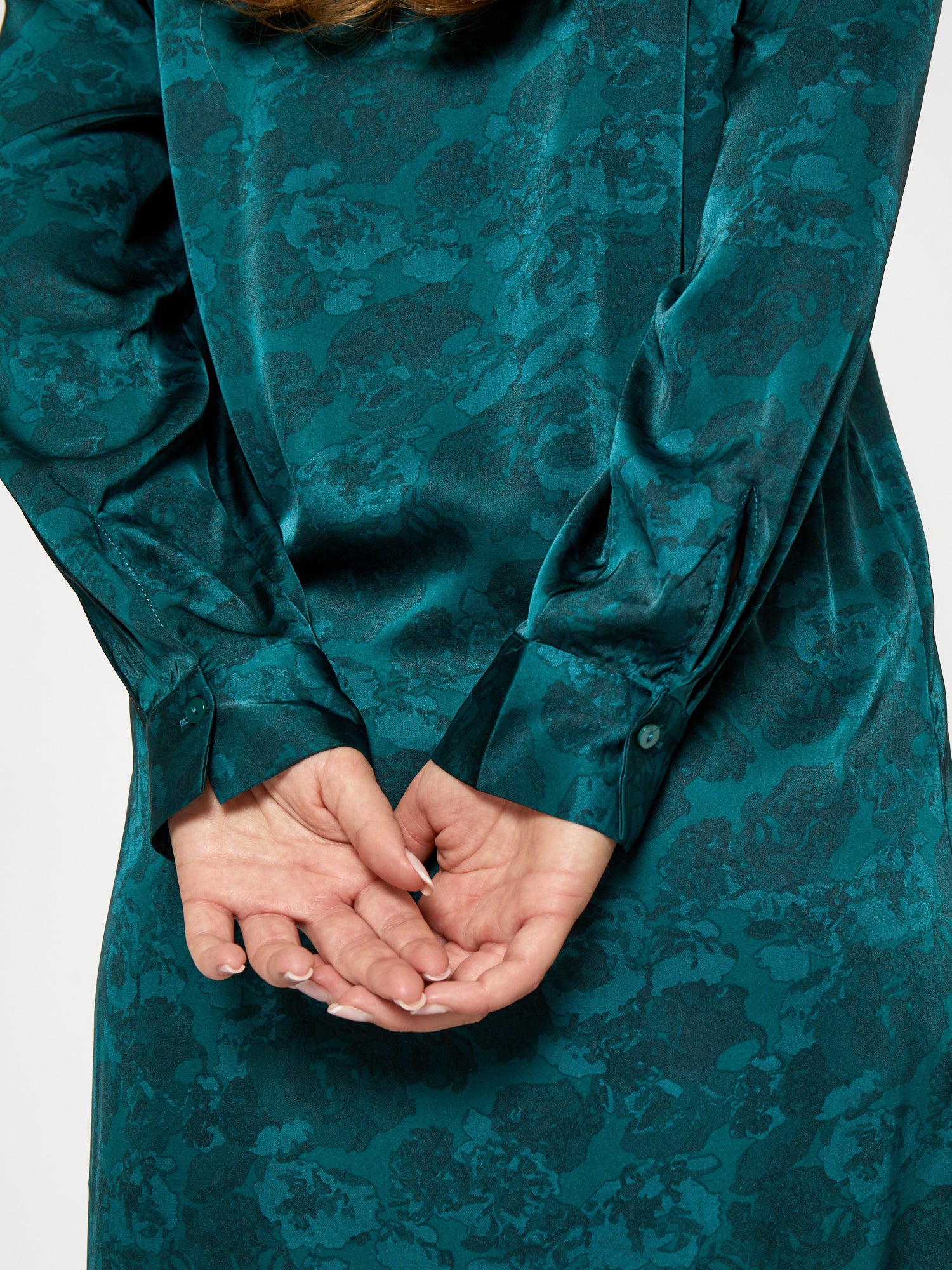 Peppercorn PCRaya Midi Shirt Dress Dress 2114P Ocean Depth Print