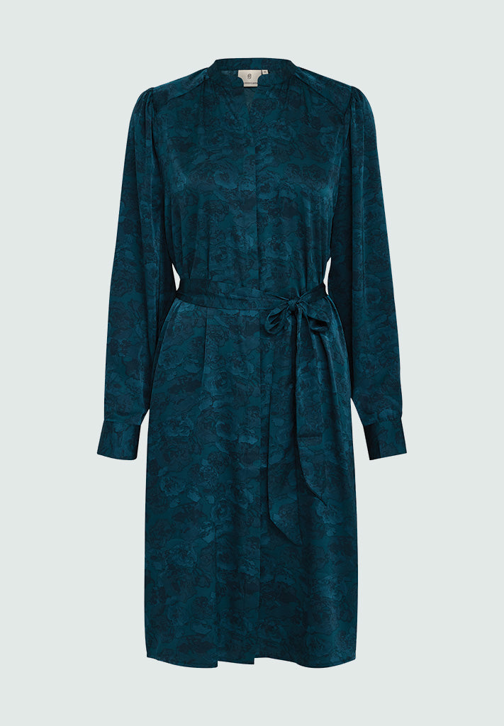 Peppercorn PCRaya Midi Shirt Dress Dress 2114P Ocean Depth Print