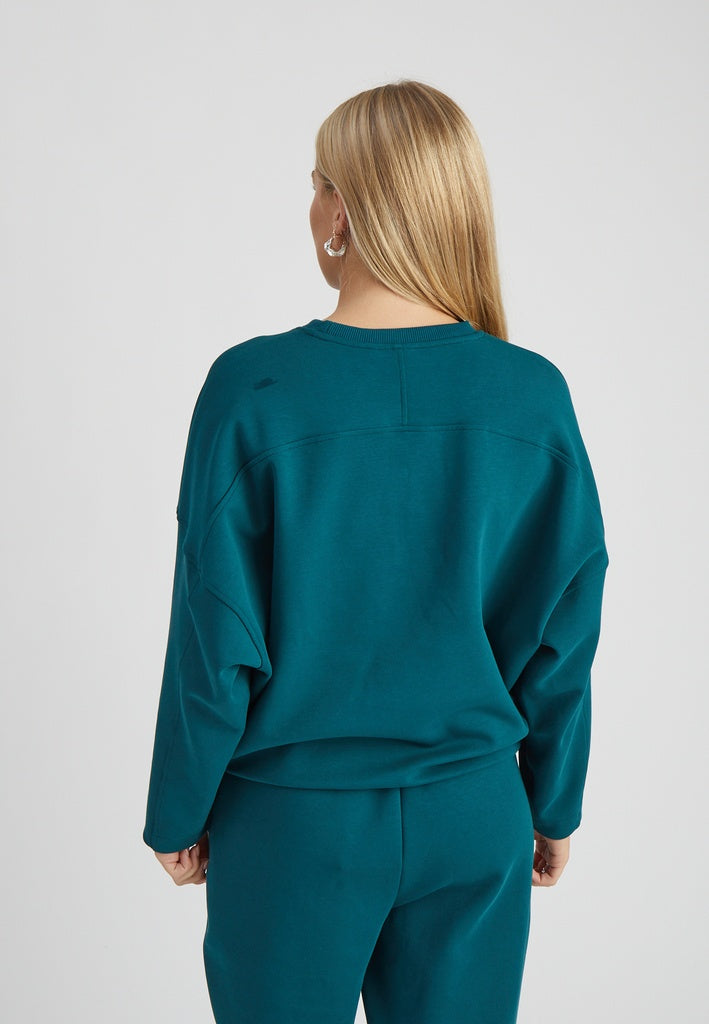 Peppercorn PCRaylene Sweat Sweatshirt 1432 Dark Sea