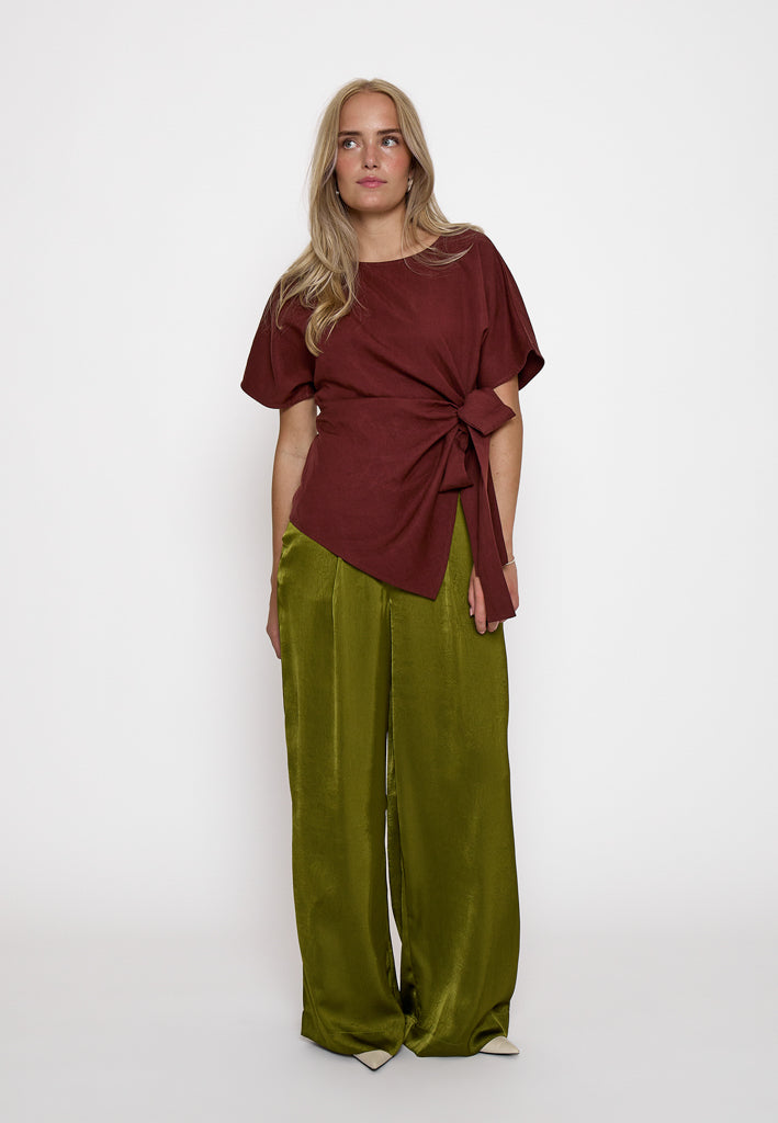 Peppercorn PCRebecca Blouse Blouse 1008 Maroon Red