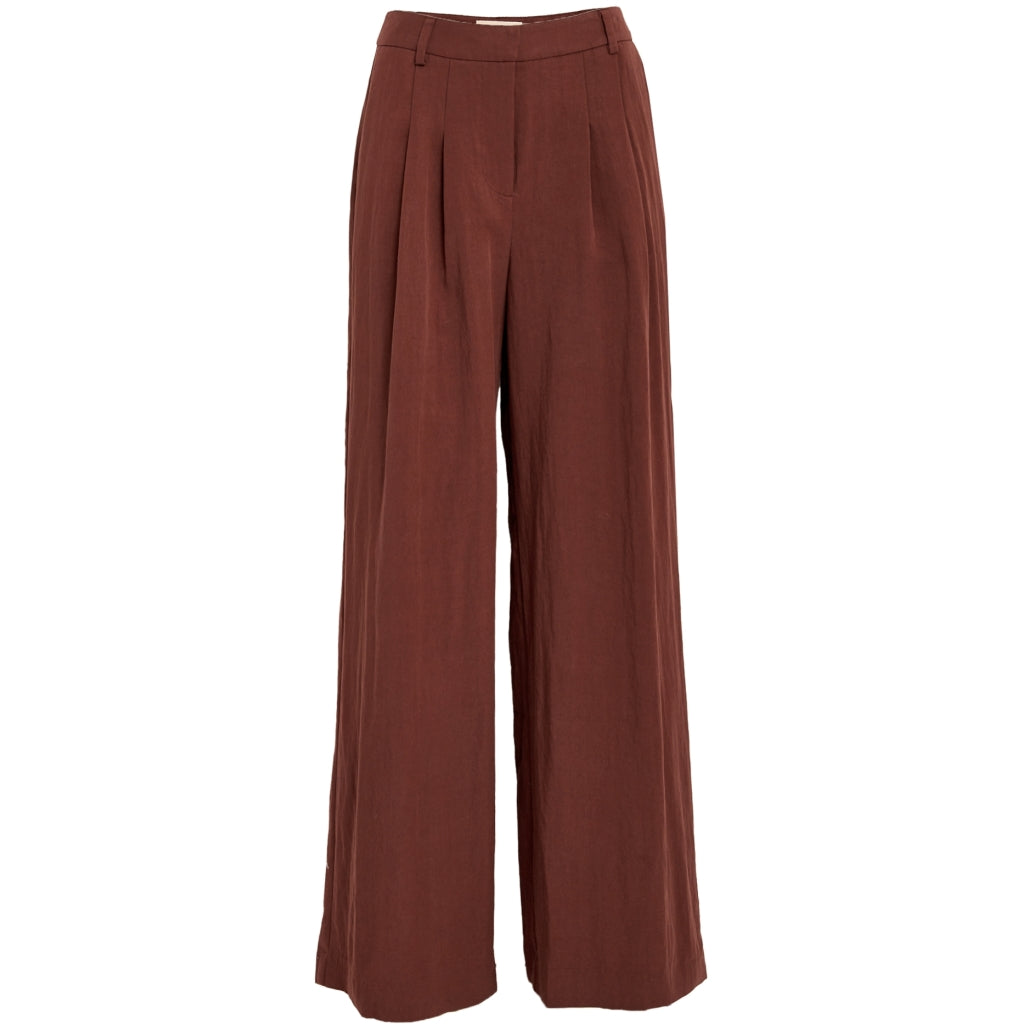 Peppercorn PCRebecca Wide Pant Pant 1008 Maroon Red