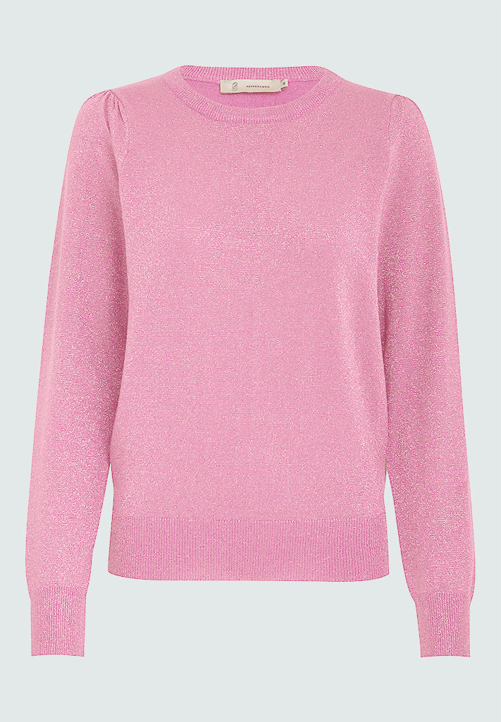 Peppercorn PCRemi Puff Pullover Pullover 4630MET Moonlite Pink Metallic