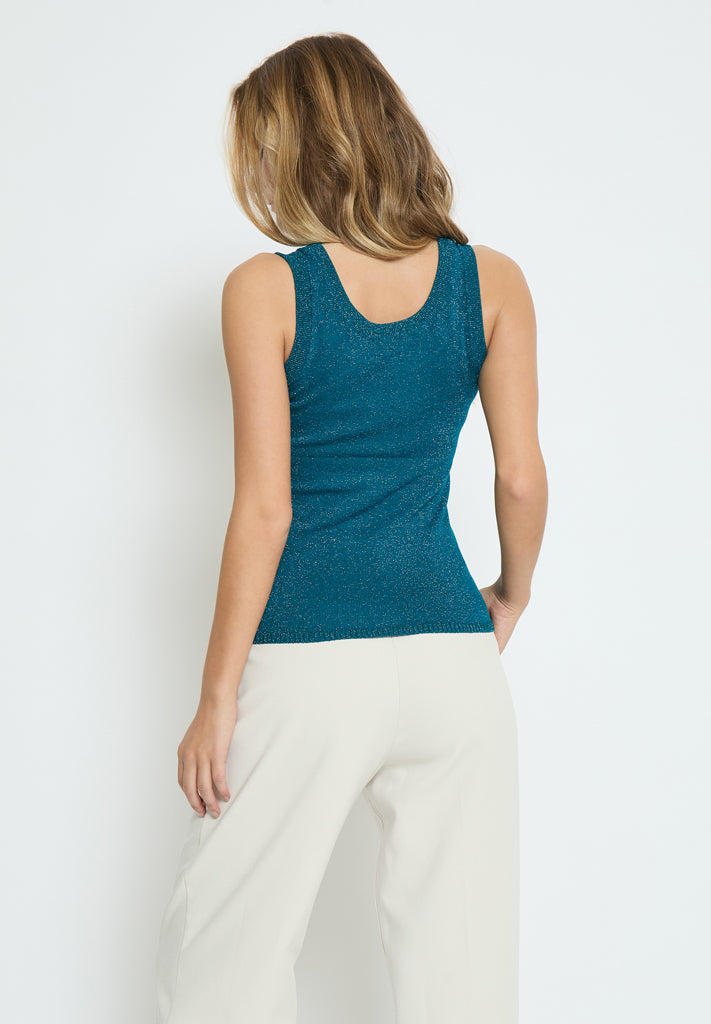 Peppercorn PCRemi Tank Top Top 2114MET Ocean Depths Mettalic