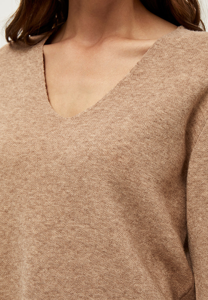 Peppercorn PCRosalia Knit Pullover Pullover 0273M Warm Sand Melange