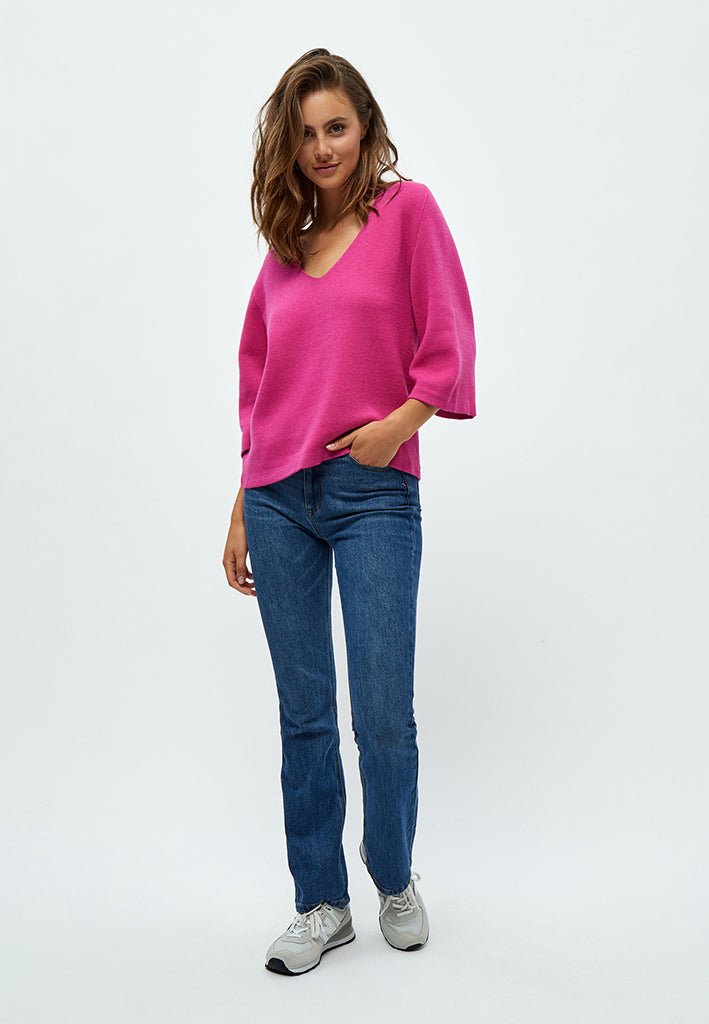Peppercorn PCRosalia Knit Pullover Pullover 4122 Magenta Pink