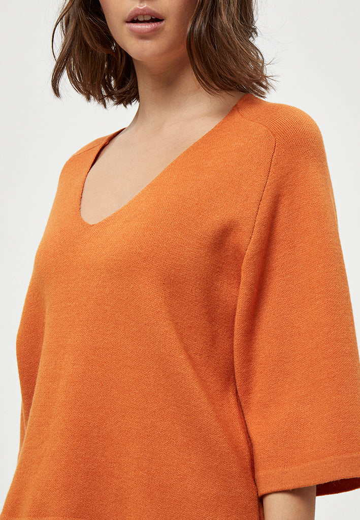 Peppercorn PCRosalia Knit Pullover Pullover 6675M Peach Caramel Melange