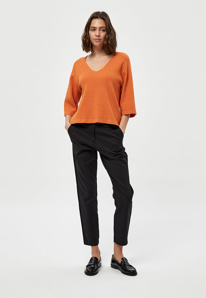 Peppercorn PCRosalia Knit Pullover Pullover 6675M Peach Caramel Melange