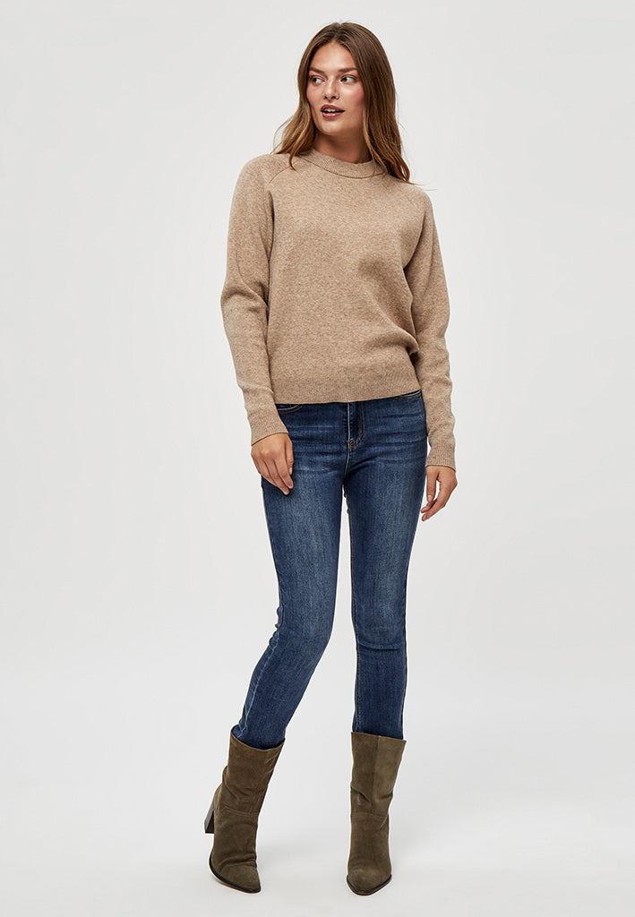 Peppercorn PCRosalia Knit Pullover Pullover 0273M Warm Sand Melange