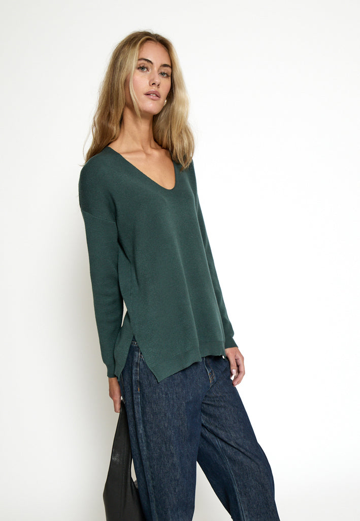 Peppercorn PCRosalia Knit Pullover Pullover 4112 Jungle Green