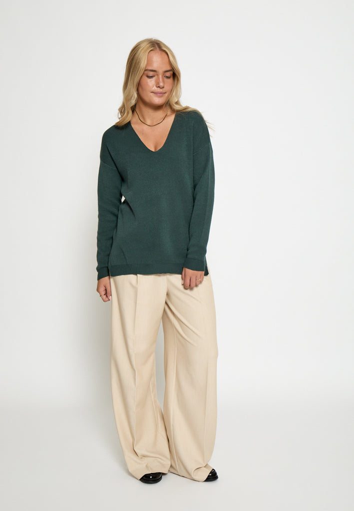 Peppercorn PCRosalia Knit Pullover Pullover 4112 Jungle Green