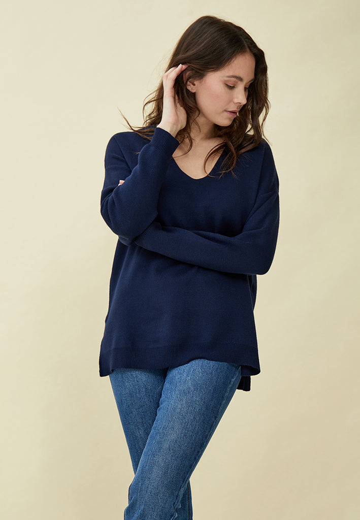 Peppercorn PCRosalia Knit Pullover Pullover 5270 Black Iris