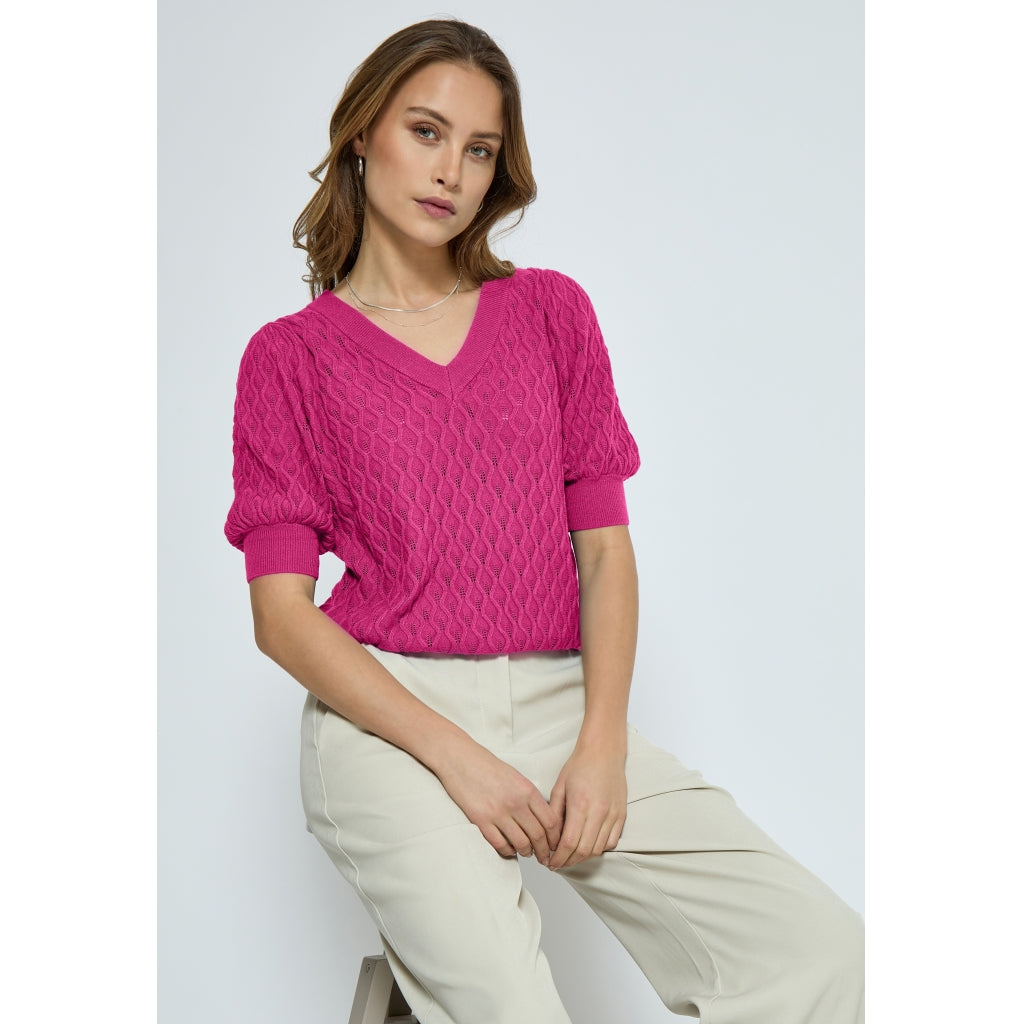 Peppercorn PCRosalia Knit T-Shirt T-Shirt 0432 Shocking Pink