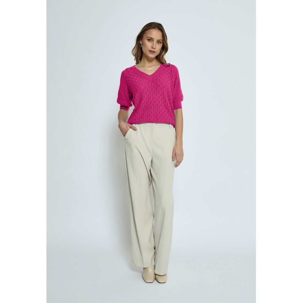 Peppercorn PCRosalia Knit T-Shirt T-Shirt 0432 Shocking Pink