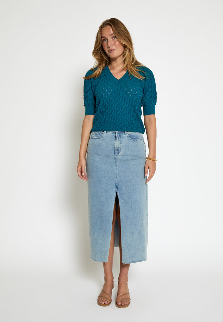 Peppercorn PCRosalia Knit T-Shirt T-Shirt 2114 Ocean Depths