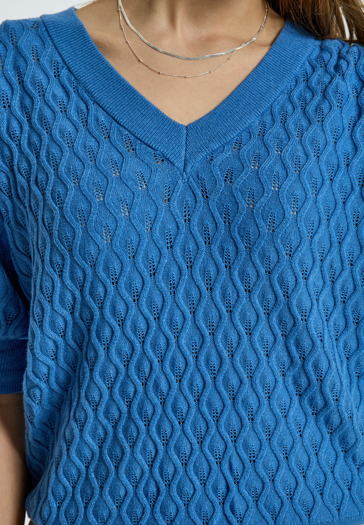 Peppercorn PCRosalia Knit T-Shirt T-Shirt 2993 Marina Blue