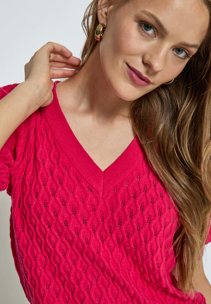 Peppercorn PCRosalia Knit T-Shirt T-Shirt 4039 Virtual Pink