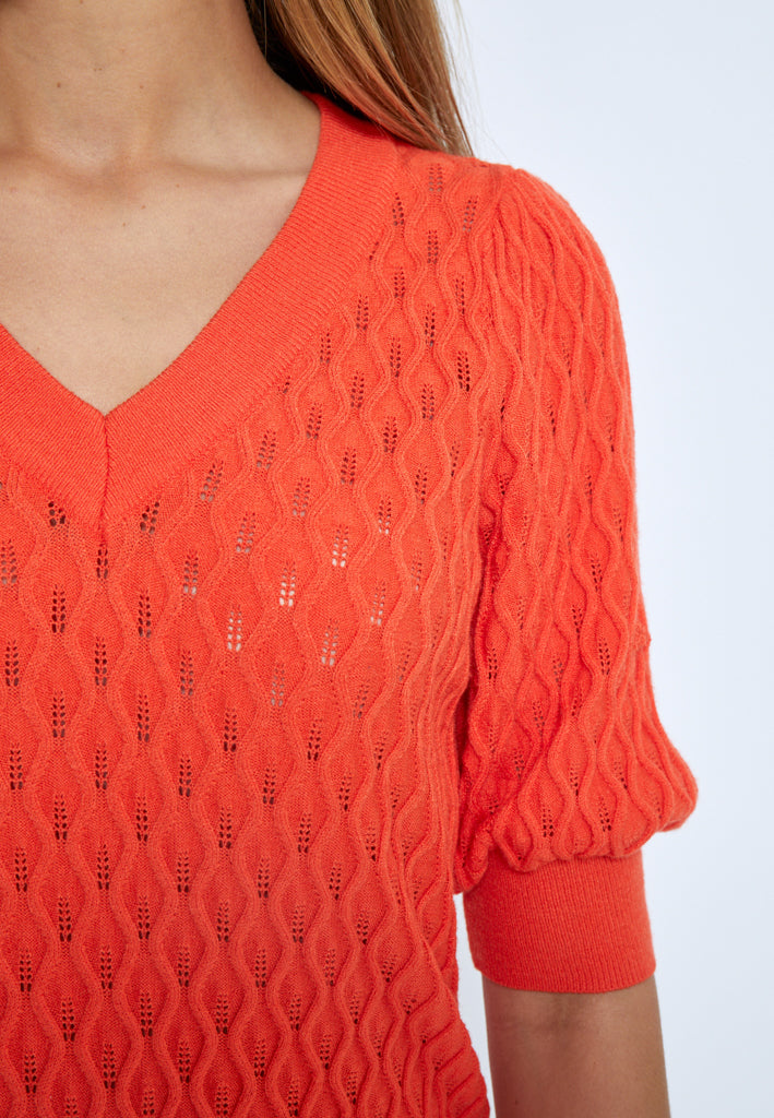 Peppercorn PCRosalia Knit T-Shirt T-Shirt 4071 GRENADINE