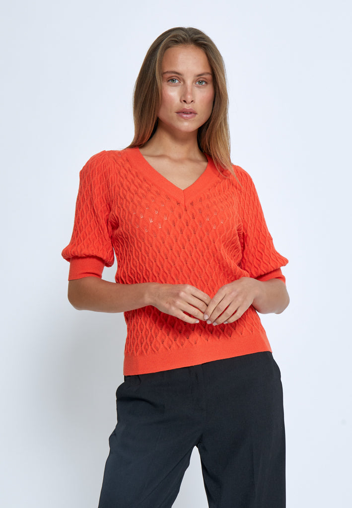 Peppercorn PCRosalia Knit T-Shirt T-Shirt 4071 GRENADINE